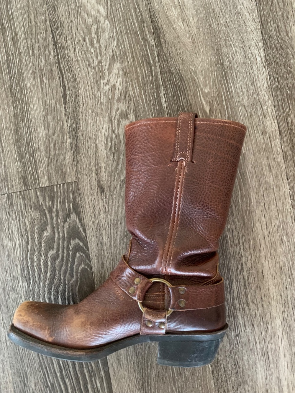 FRYE brown leather boots, VINTAGE, women’s sz 9 - Picture 2 of 11